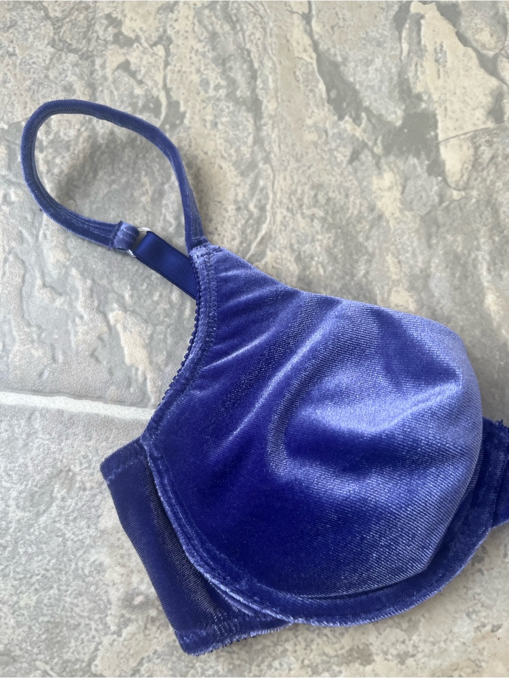 Victoria’s Secret 34B Satin Underwire Demi Bra Indigo Purple  Y2K - Picture 11 of 11